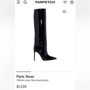 SOLD: Paris Texas over-the-knee patent 105 boots